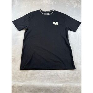 Wu Tang Clan Graphic T-Shirt Black Size‎ L 100% Cotton Logo Neck Print